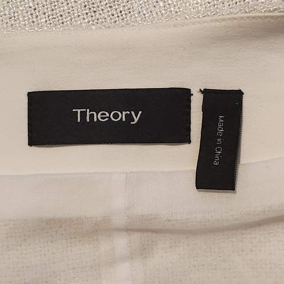 Theory Rice Canvas Tweed Peplum Jacket - Picture 7 of 8